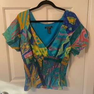 Vintage LAUREN Ralph Lauren peplum top